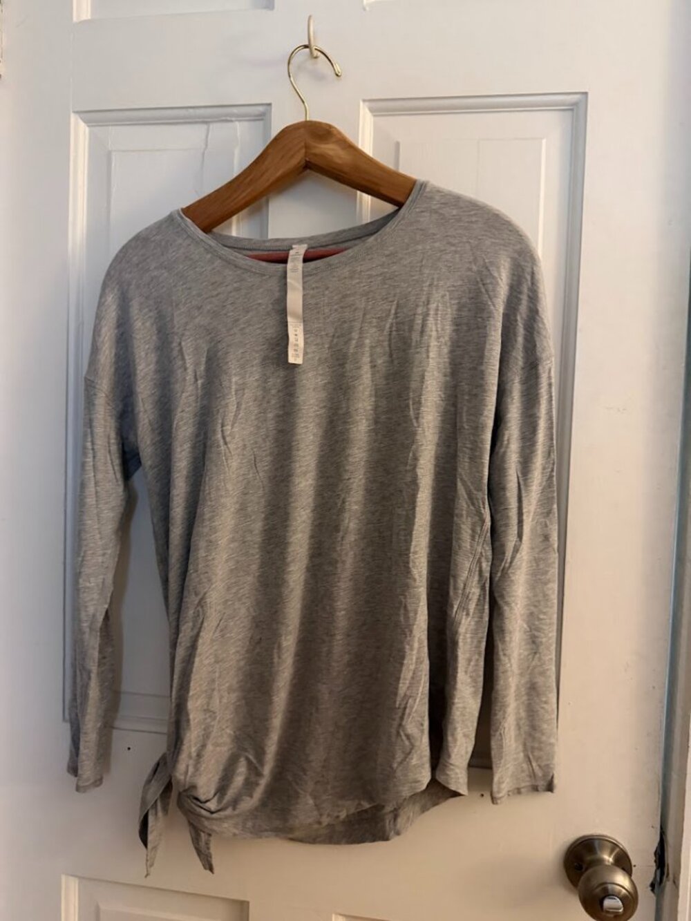 Lululemon Gray Waist-Tie Top